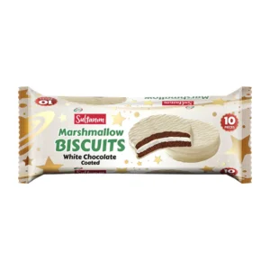 Marshmallow White Chocolate Coated Biscuits